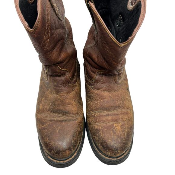 ARIAT Sierra Brown Leather Round Toe Waterproof Outdoor Sturdy Men\'s Work Boots main image 7